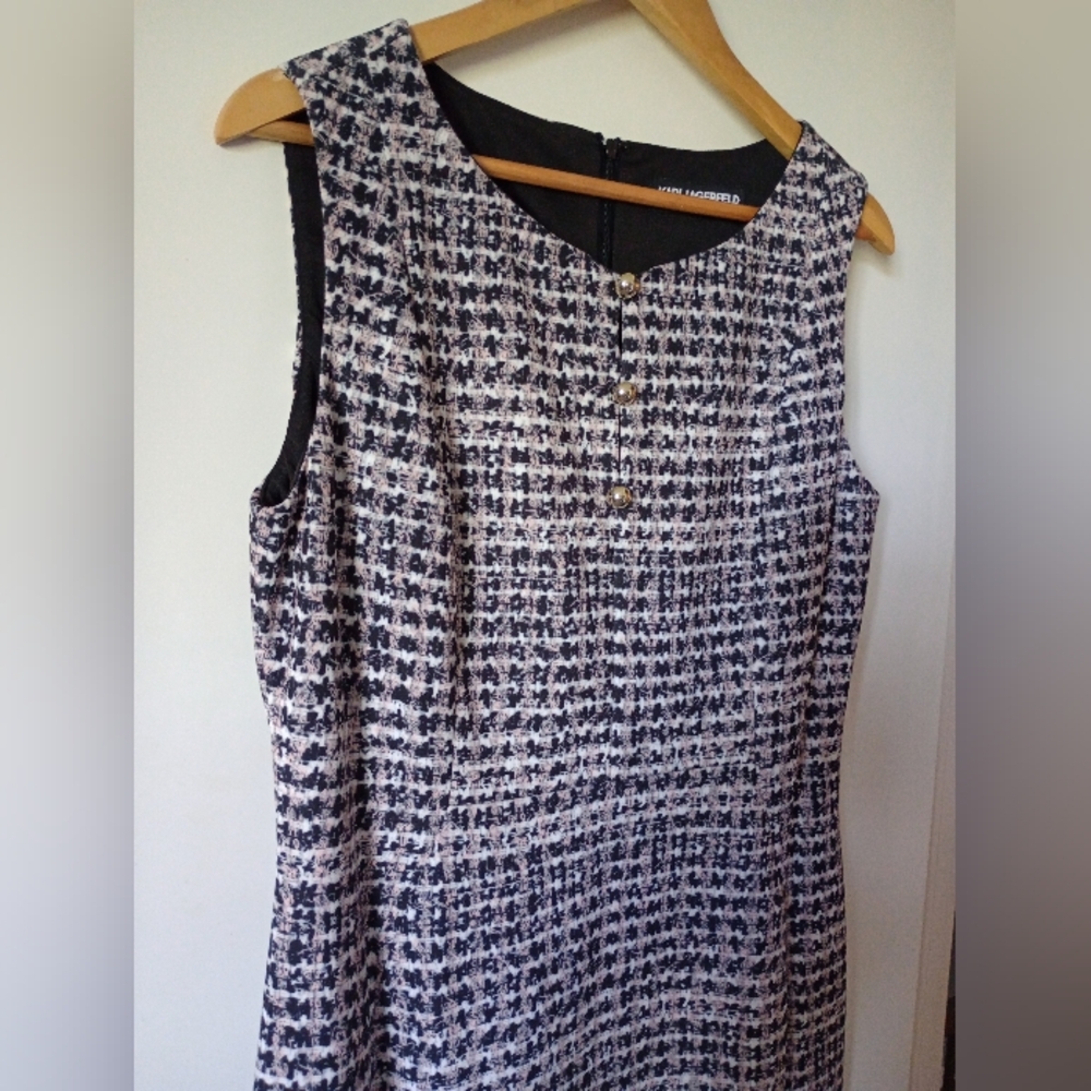Karl Lagerfeld Sleeveless Dress Size 14 - Picture 4 of 11